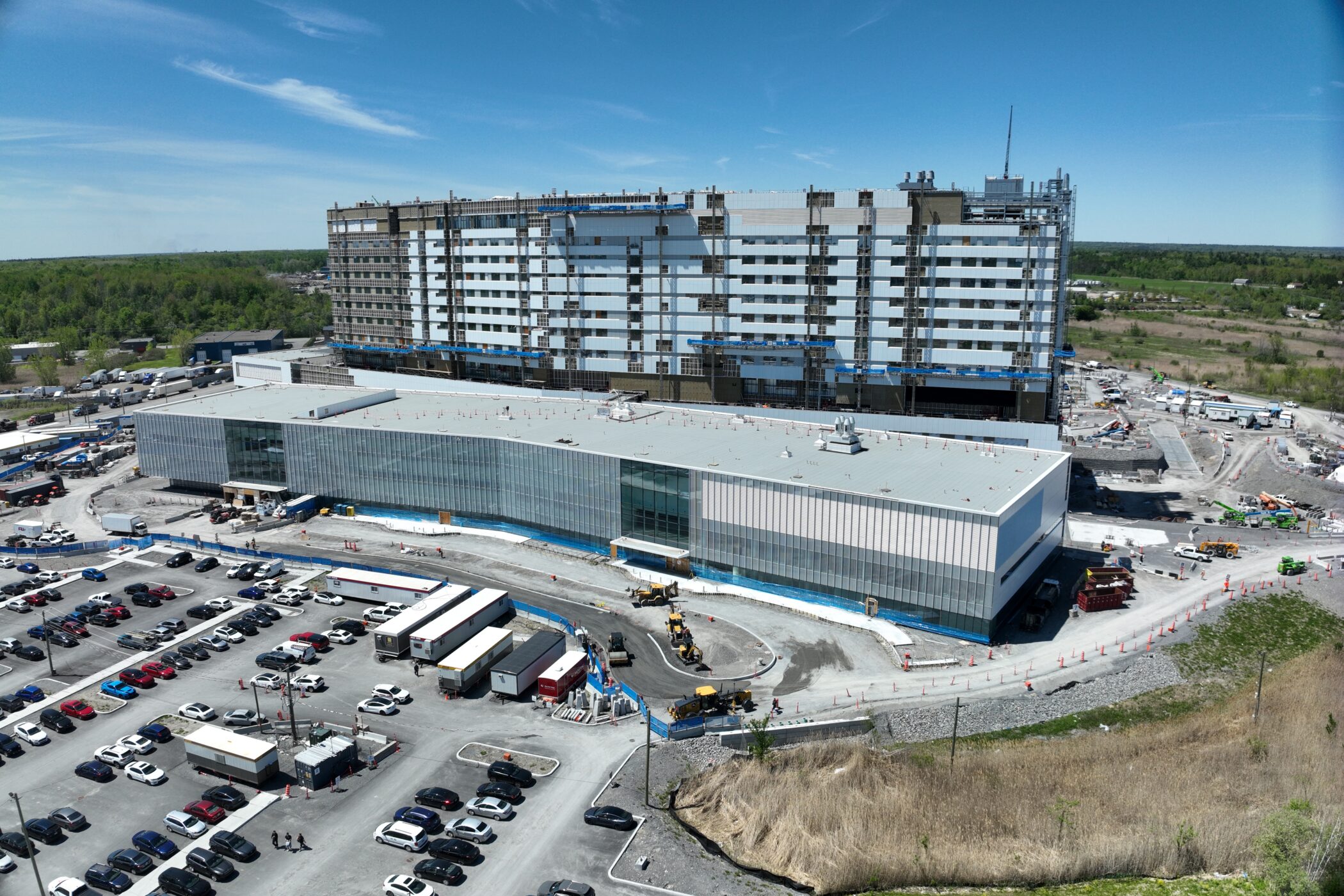 Visite des médias au chantier de l’Hôpital de Vaudreuil-Soulanges